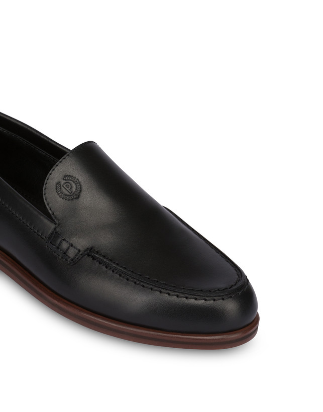 Pollini Mocassini In Vitello Oxford Nero Convenienza