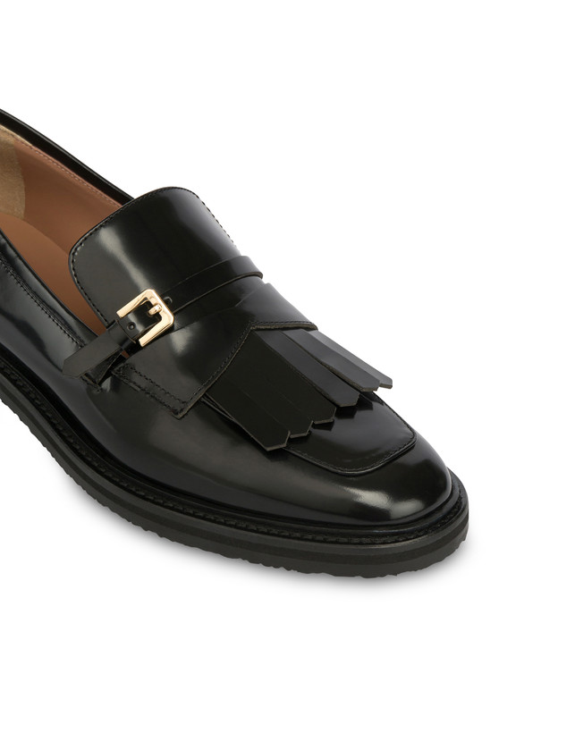 Pollini Mocassini In Vitello Abrasivato Camber Sand Nero Sconto