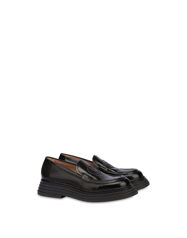 Pollini Mocassini In Vitello Abrasivato Stairway Nero Offerte
