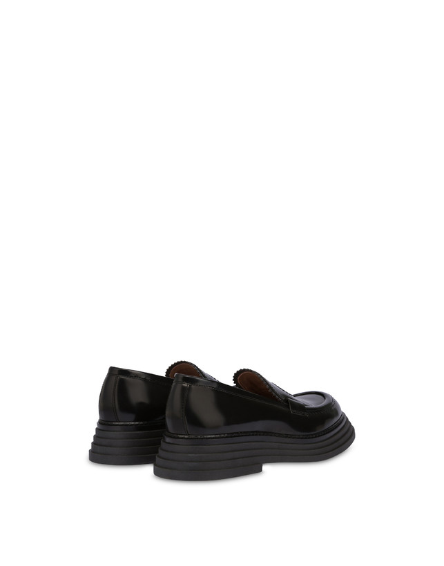 Pollini Mocassini In Vitello Abrasivato Stairway Nero Offerte