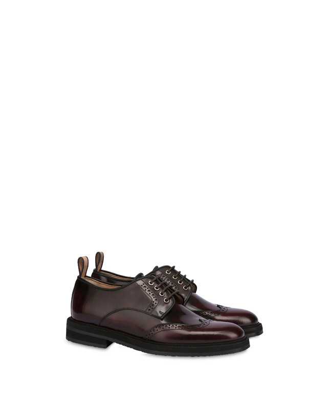 Pollini Derby In Vitello Abrasivato Mannish Mosto Vendite Flash