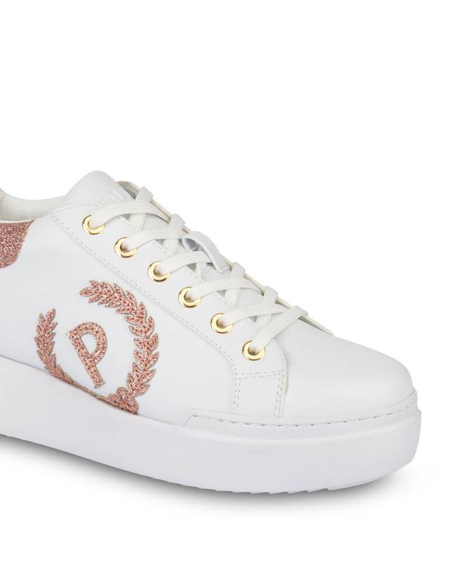 Pollini Sneakers Carrie Con Glitter Bianco/antico In Saldo