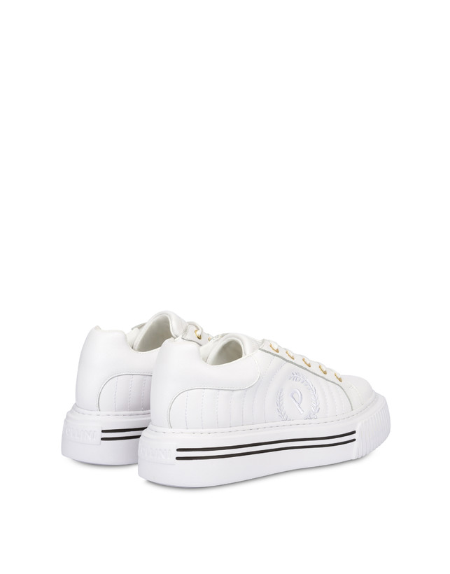 Pollini Sneakers In Vitello Doona Bianco Moda