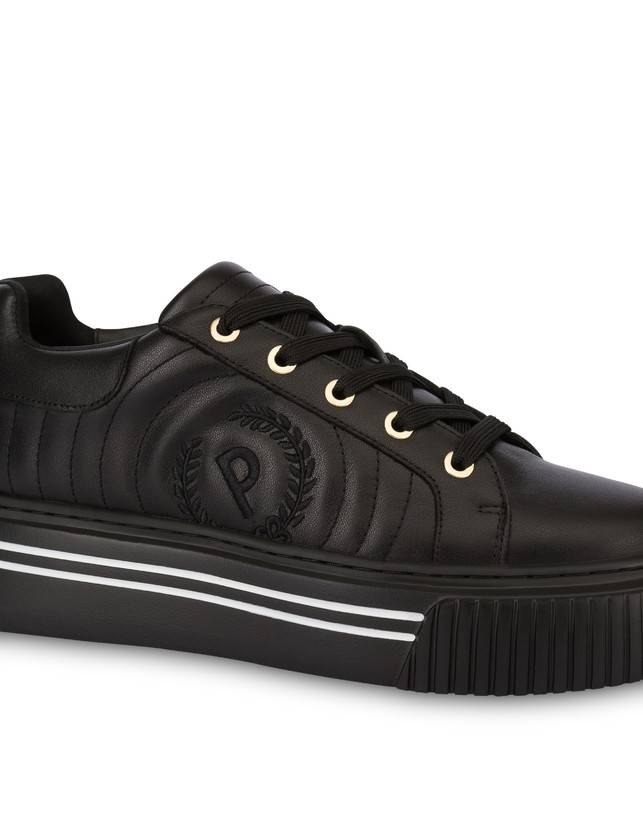 Pollini Sneakers In Vitello Doona Nero 2025