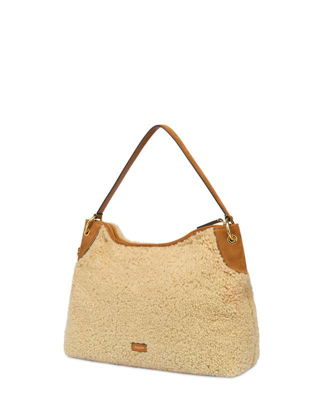 Pollini Hobo Bag In Montone E Crosta Anjia Acquista Ora