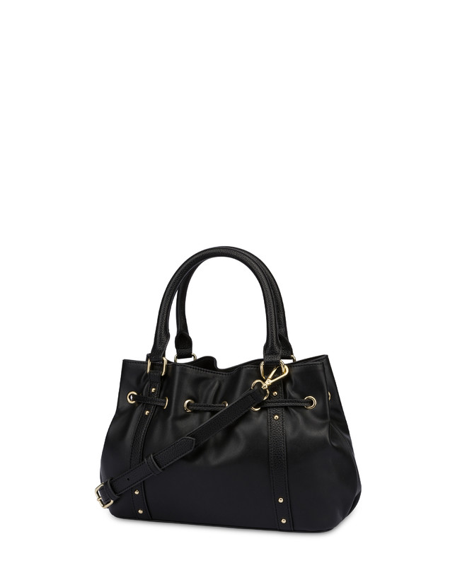 Pollini Piccola Borsa In Nappa Serena Nero/nero Presa