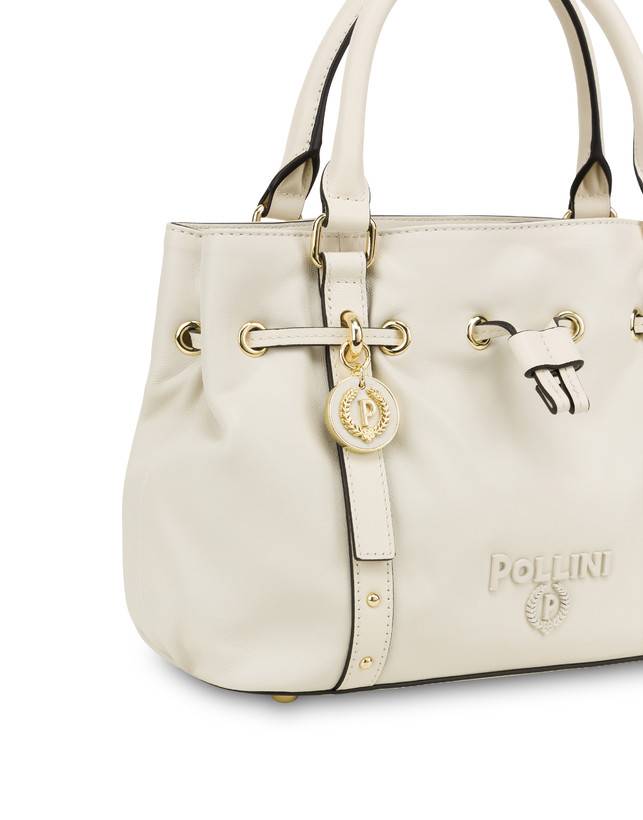Pollini Piccola Borsa In Nappa Serena Avorio/avorio Offerta