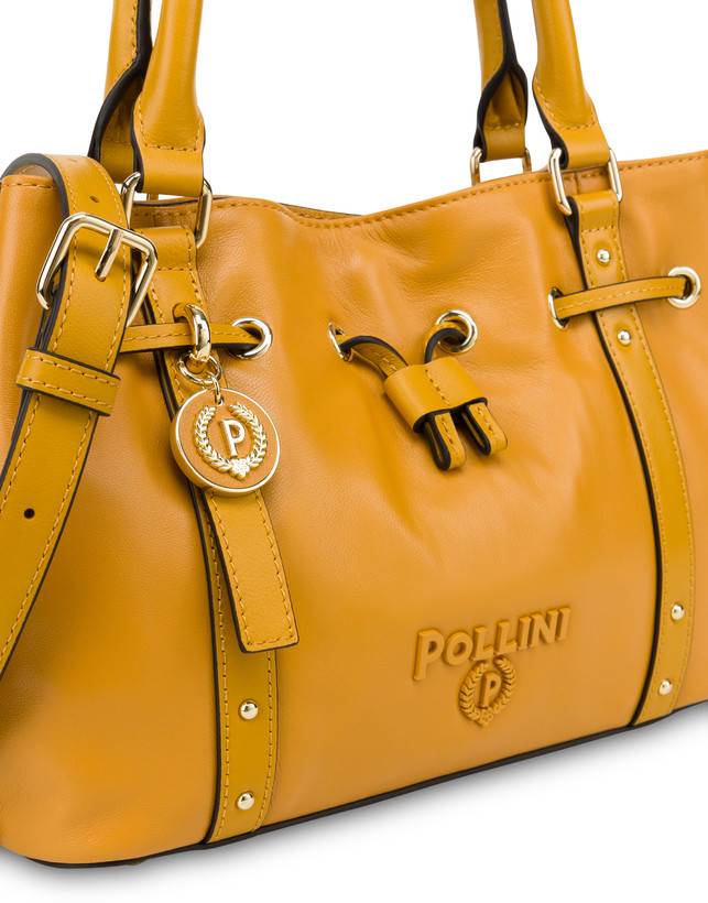 Pollini Piccola Borsa In Nappa Serena Mostarda/mostarda Economico
