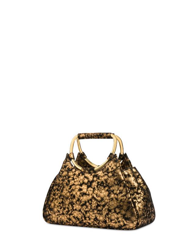 Pollini Clutch In Camoscio Effetto Dorato Armour Hotsell