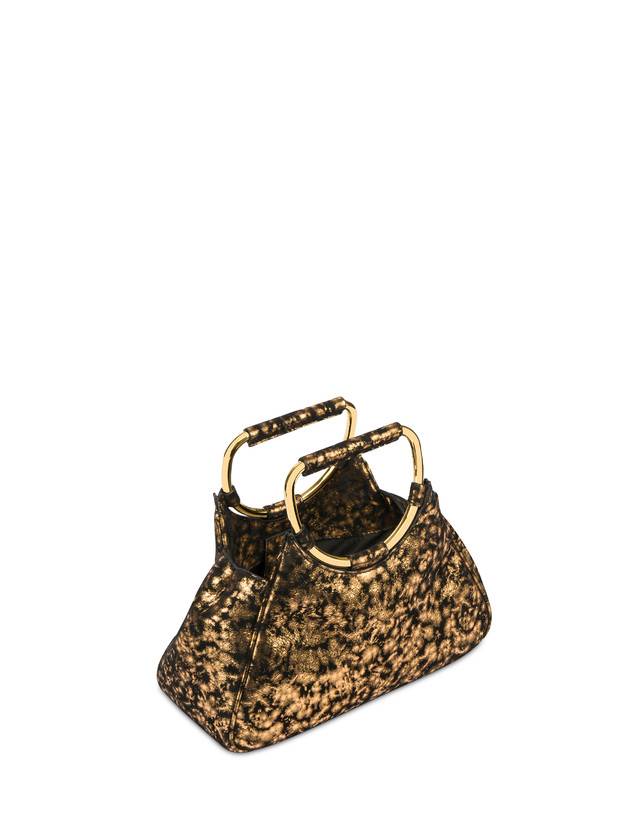 Pollini Clutch In Camoscio Effetto Dorato Armour Hotsell
