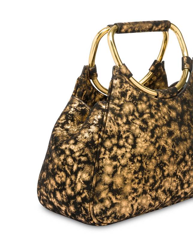 Pollini Clutch In Camoscio Effetto Dorato Armour Hotsell