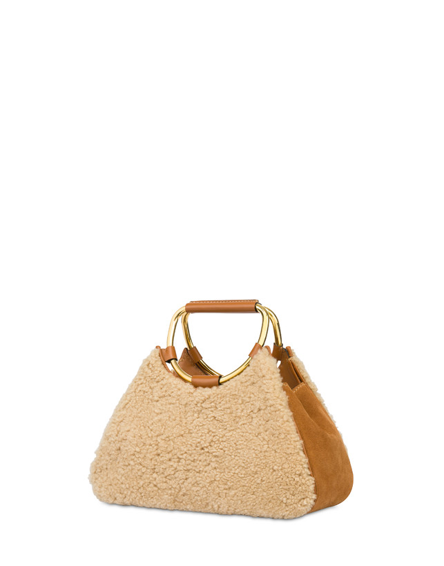 Pollini Clutch In Montone E Crosta Armour Vendita Calda