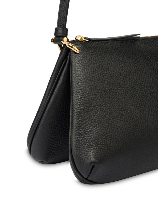 Pollini Borsa A Tracolla In Vitello Bottalato Double Marlene Vendita Economica