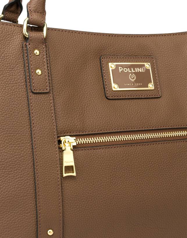 Pollini Borsa Doppio Manico Serena Marrone I Più Venduti