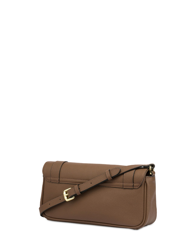 Pollini Borsa A Spalla In Vitello Serena Marrone Moda