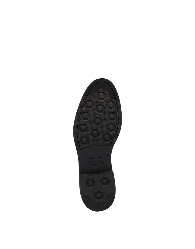 Pollini Derby In Crosta Con Broguering Corinto Grafite Soddisfazione Garantita