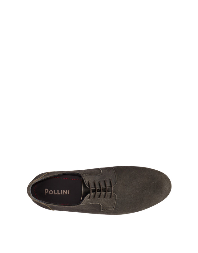Pollini Derby In Scamosciato Flexy Grafite Fino Al -60%