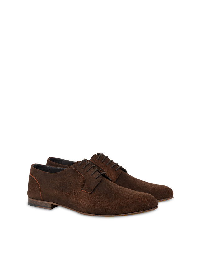 Pollini Derby In Scamosciato Flexy T.moro Shopping Online