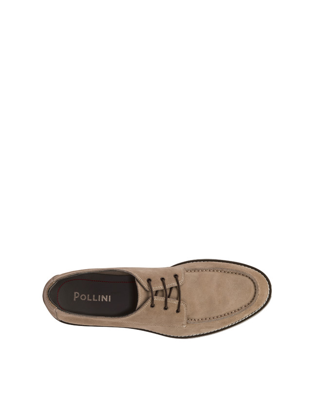 Pollini Derby In Crosta Green Field Beige Offerta San Valentino