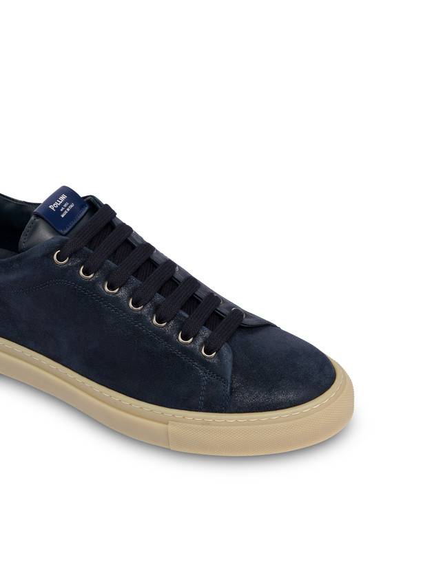 Pollini Sneakers In Crosta Tennis Club Blu Smaltimento dello stoccaggio