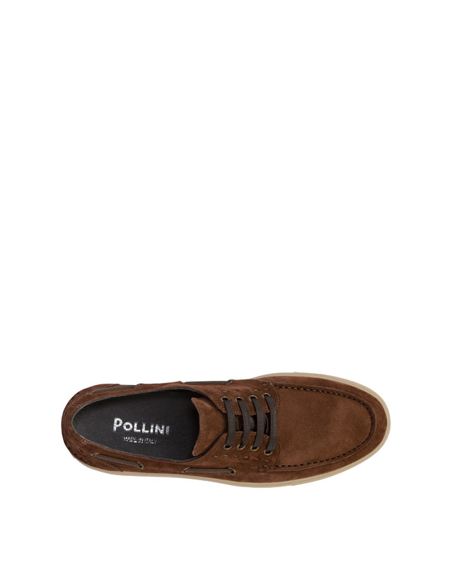 Pollini Scarpa Da Barca In Crosta Holiday Marrone Offerta
