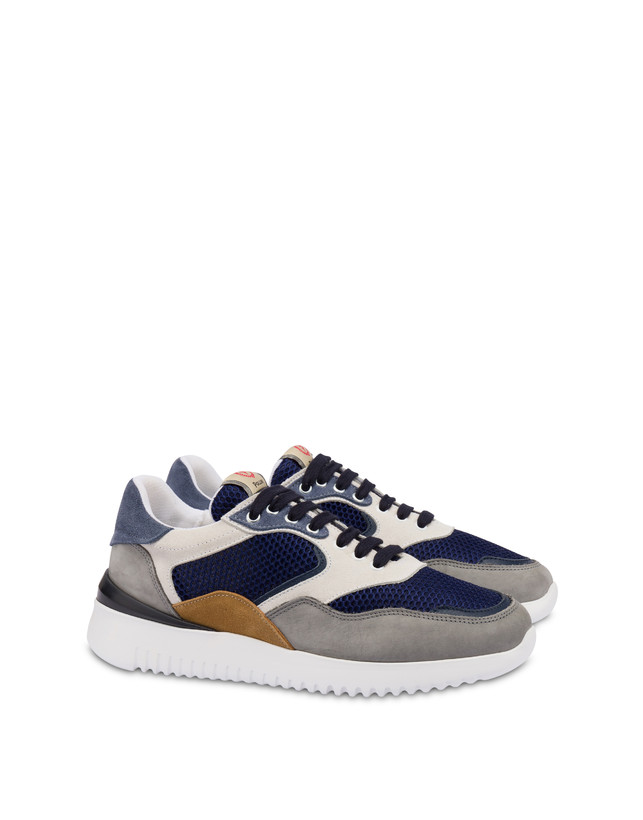 Pollini Sneakers Multicolor B-side Blu/grafite/navy/bianco/azzurro/mais Outlet