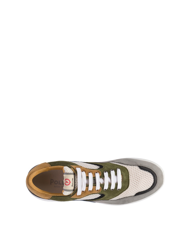 Pollini Sneakers Multicolor B-side Bianco/grafite/nero/militare/mais/azzurro In Vendita