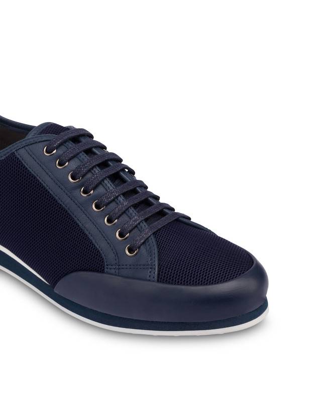 Pollini Sneakers In Vitello E Rete Sporty Driver Blu/blu/blu Offerte