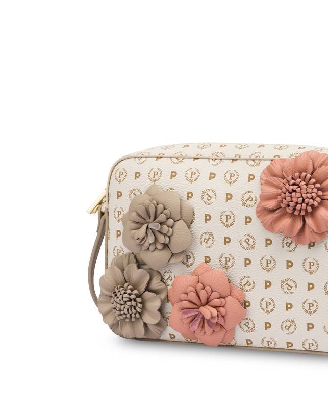 Pollini Camera Bag Piccola Heritage Flowers Avorio/ghiaccio Saldi Di Fabbrica