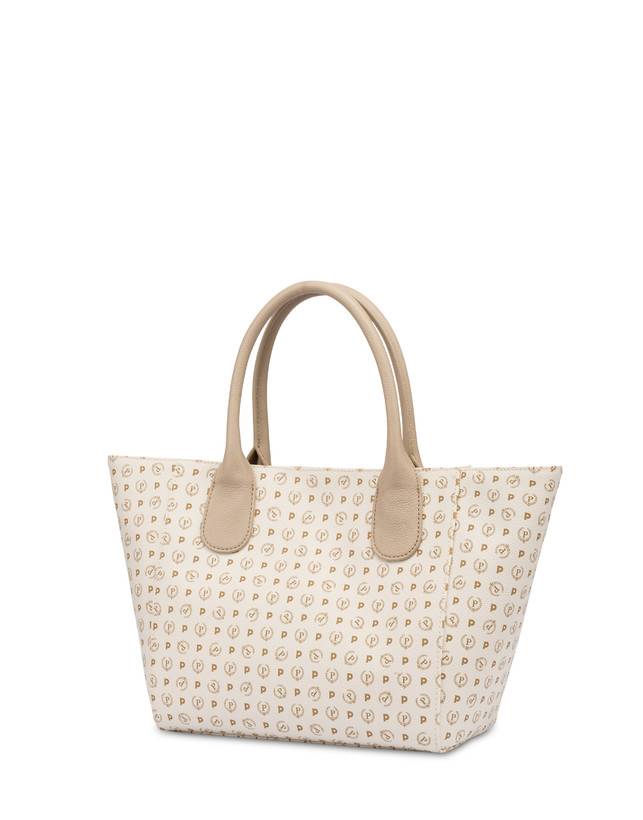 Pollini Tote Bag Medium Heritage Flowers Avorio/ghiaccio I Più Venduti