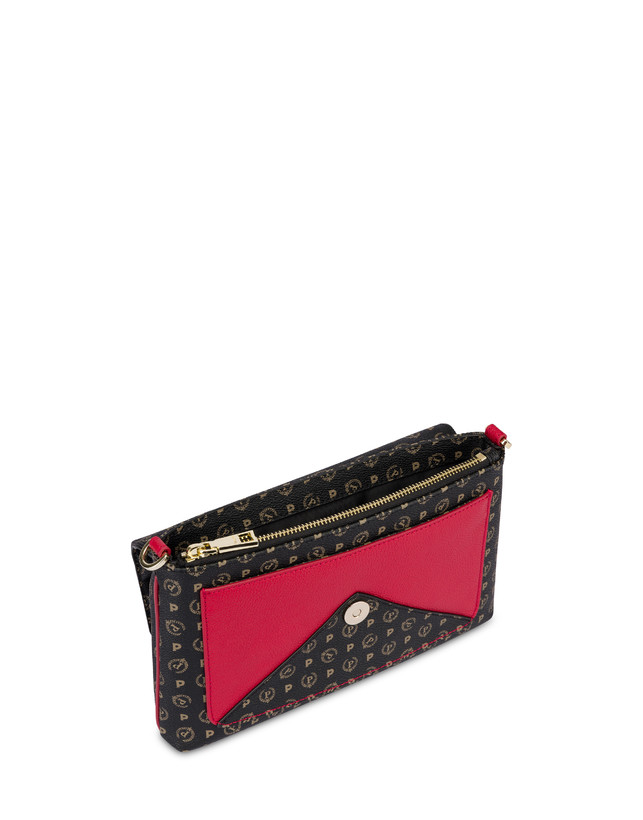 Pollini Borsa A Spalla Heritage Logo Classic Nero/lacca Vendite Flash