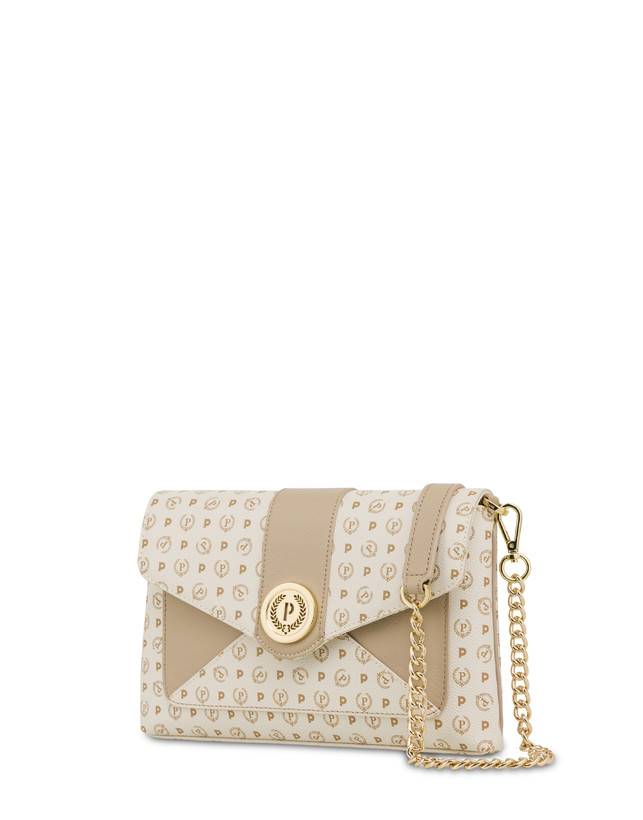 Pollini Borsa A Spalla Heritage Logo Classic Avorio/ghiaccio Negozio