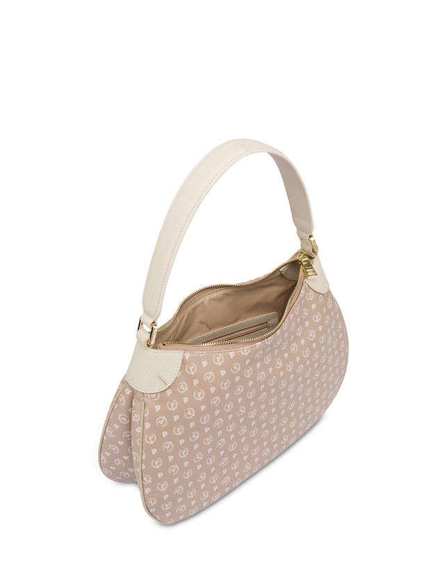 Pollini Borsa A Spalla In Pvc Heritage Soft Touch Beige/avorio Qualità Garantita