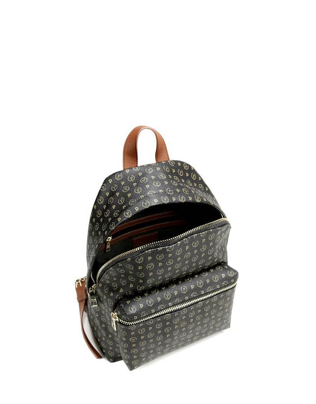 Pollini Zaino Heritage Logo Classic Nero/marrone Sconto