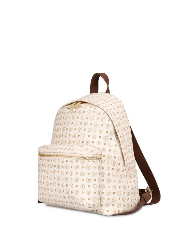Pollini Zaino Heritage Logo Classic Avorio/marrone Online