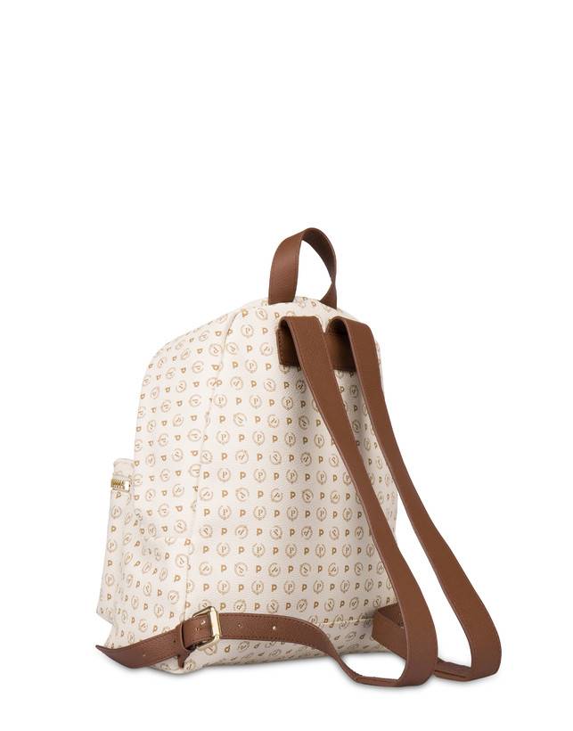 Pollini Zaino Heritage Logo Classic Avorio/marrone Online