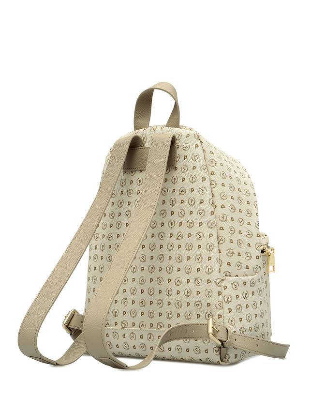 Pollini Zaino Heritage Logo Classic Avorio/ghiaccio In Vendita