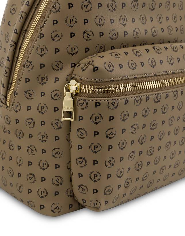 Pollini Zaino Heritage Soft Touch Taupe/nero Offerte