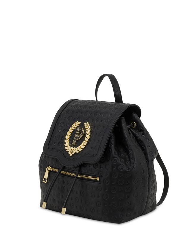 Pollini Zaino Heritage Logo Embossed Nero I Più Venduti