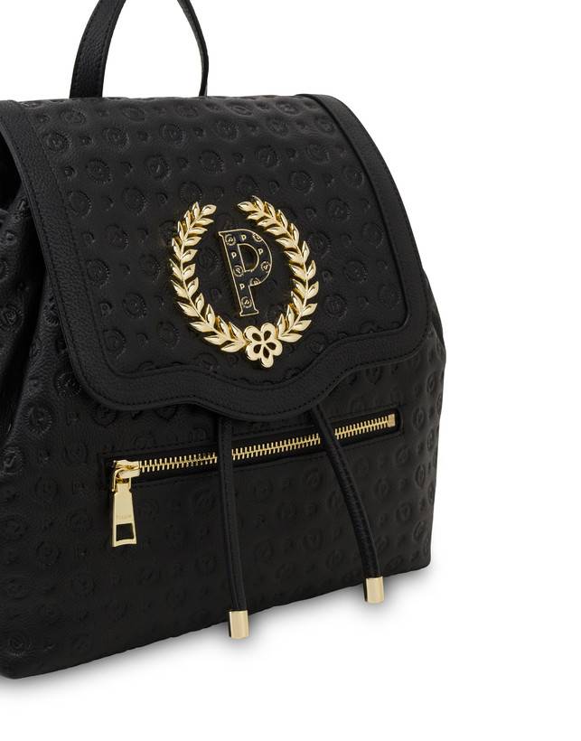 Pollini Zaino Heritage Logo Embossed Nero I Più Venduti