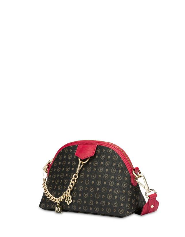 Pollini Borsa A Tracolla Heritage Logo Classic Nero/lacca Moda