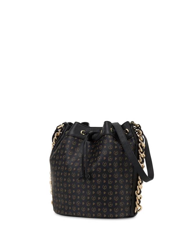 Pollini Borsa A Secchiello Heritage Logo Classic Nero/nero In Linea