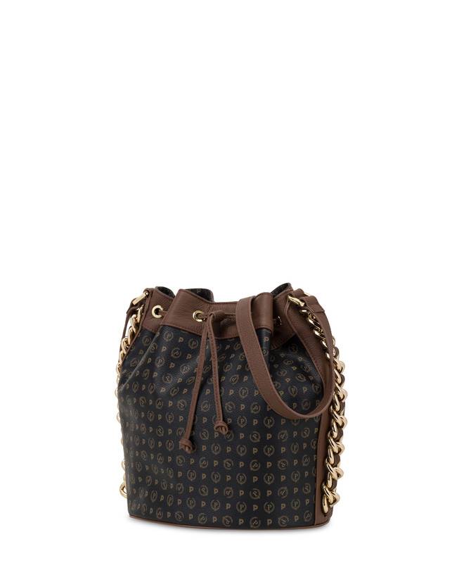 Pollini Borsa A Secchiello Heritage Logo Classic Nero/marrone Qualità