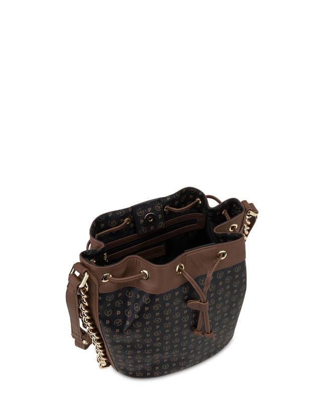 Pollini Borsa A Secchiello Heritage Logo Classic Nero/marrone Qualità