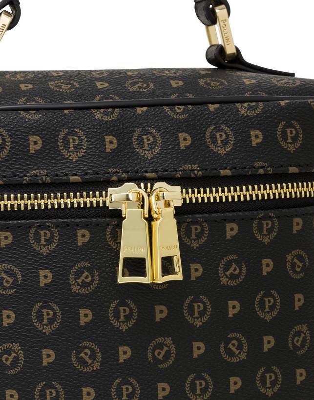 Pollini Borsa Beauty Piccola Heritage Logo Classic Nero/nero Vendita