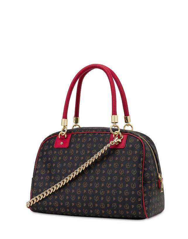 Pollini Bowling Bag Heritage Logo Classic Nero/lacca Soddisfazione Garantita