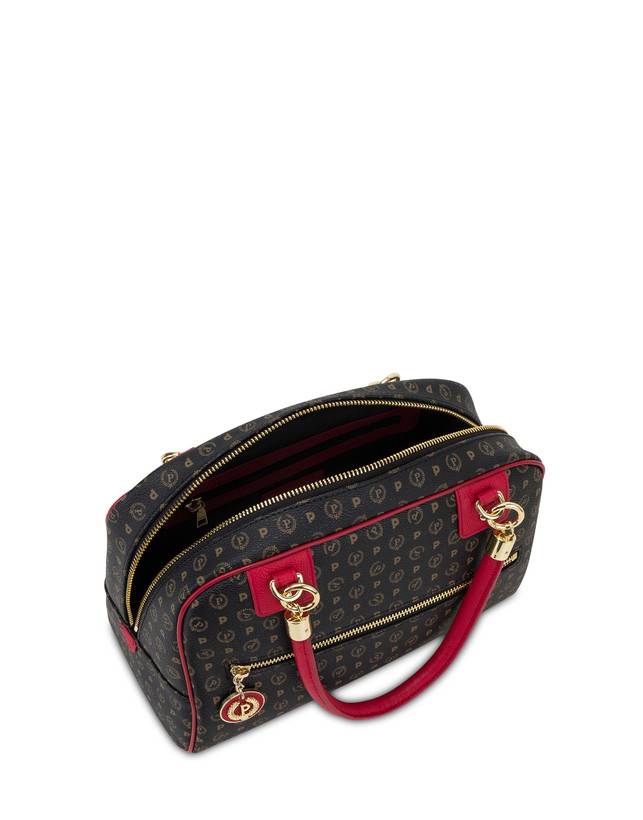 Pollini Bowling Bag Heritage Logo Classic Nero/lacca Soddisfazione Garantita