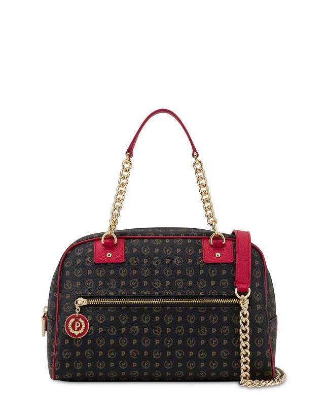 Pollini Bowling Bag Heritage Logo Classic Nero/lacca Soddisfazione Garantita