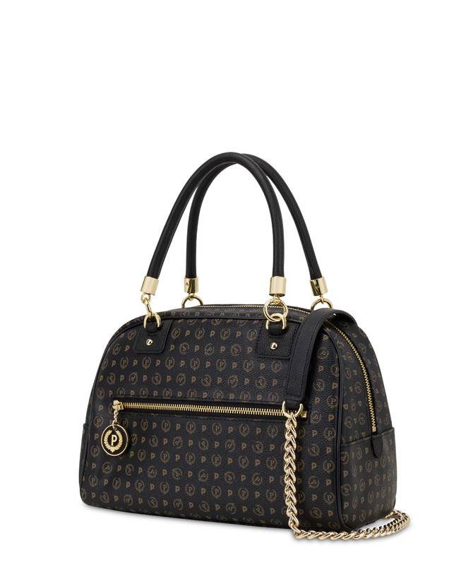 Pollini Bowling Bag Heritage Logo Classic Nero/nero Qualità Garantita
