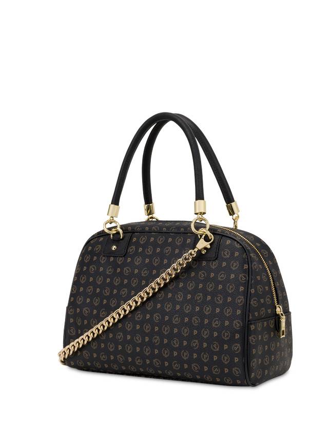 Pollini Bowling Bag Heritage Logo Classic Nero/nero Qualità Garantita